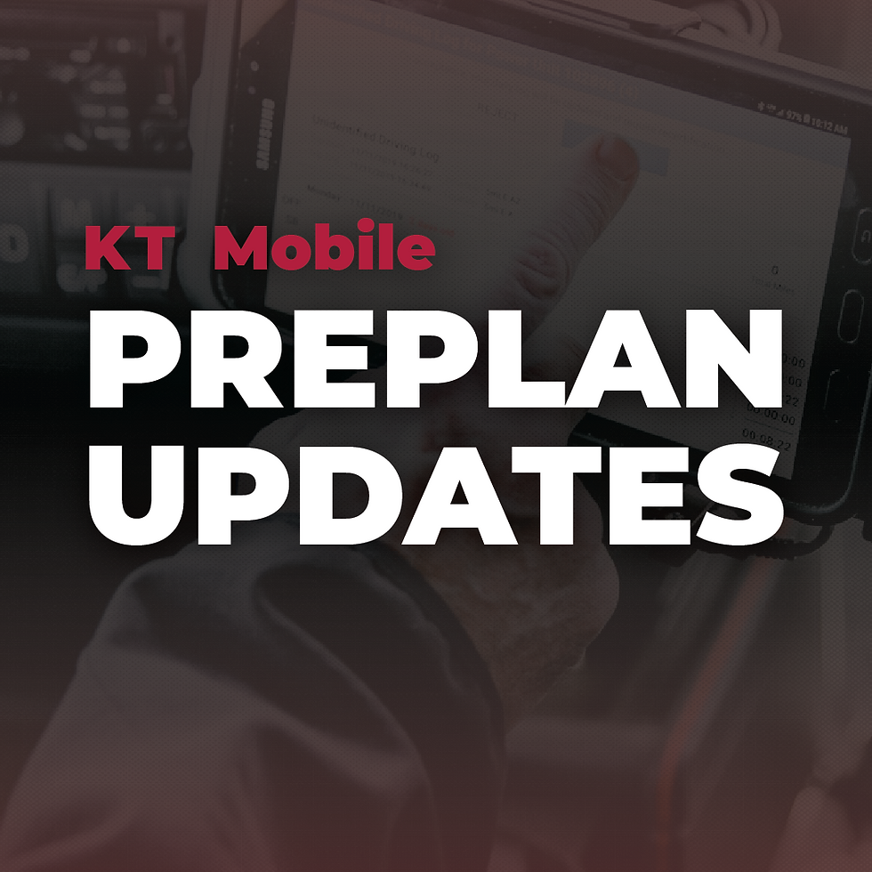 Preplan Updates on KT Mobile