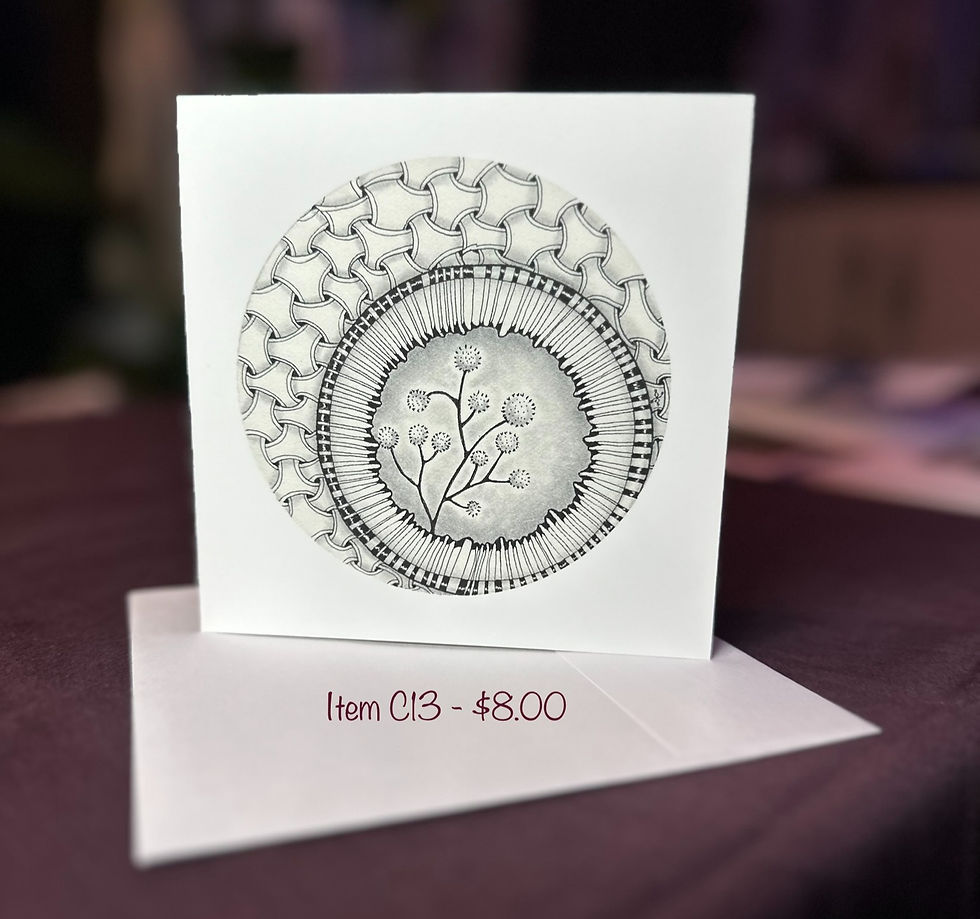 Item C13 - 5" x 5" greeting card