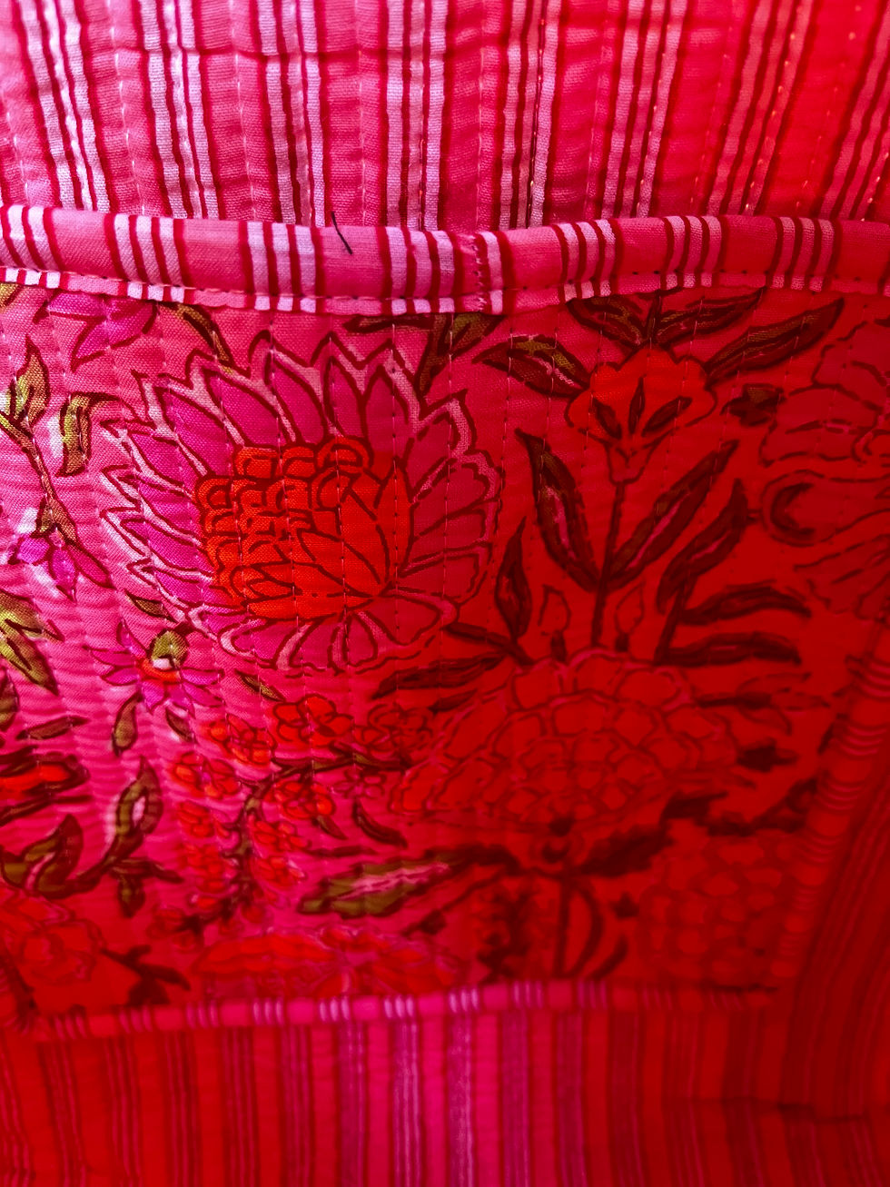 Thumbnail: Tote bag ‘Happy flower’- roze/oranje