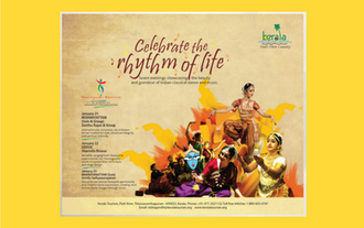 Alt=Poster design and copy  for kerala tourism 