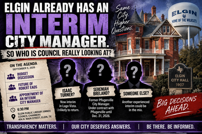 Elgin Already Has an Interim City Manager. So Who Is Council Really Looking At?