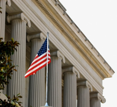 American Flag Displayed