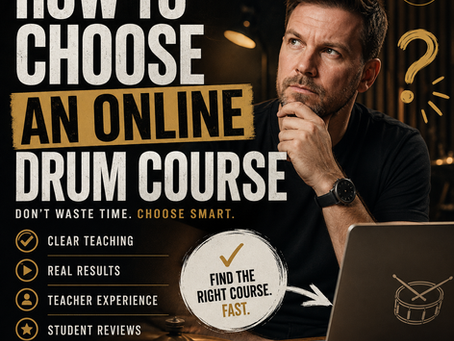 confused on what online drum course to choose?