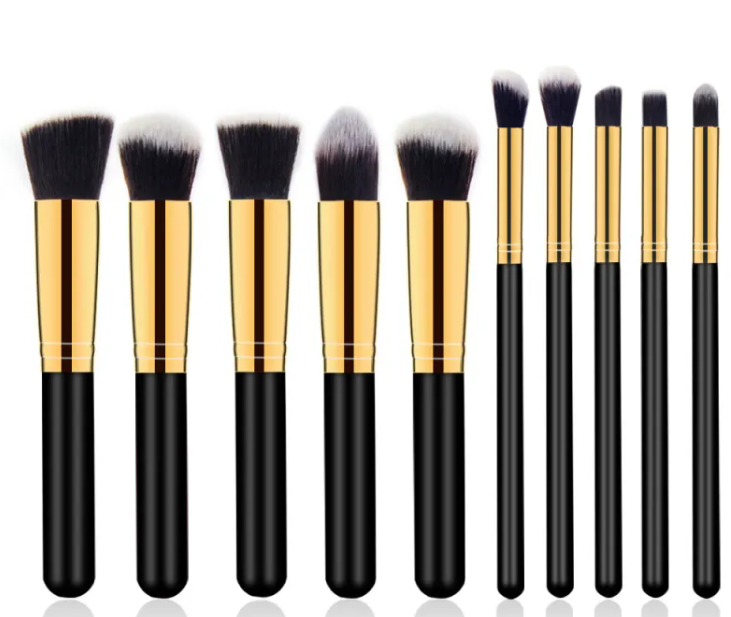 Thumbnail: Elegant Wooden Handle Makeup Brush Set