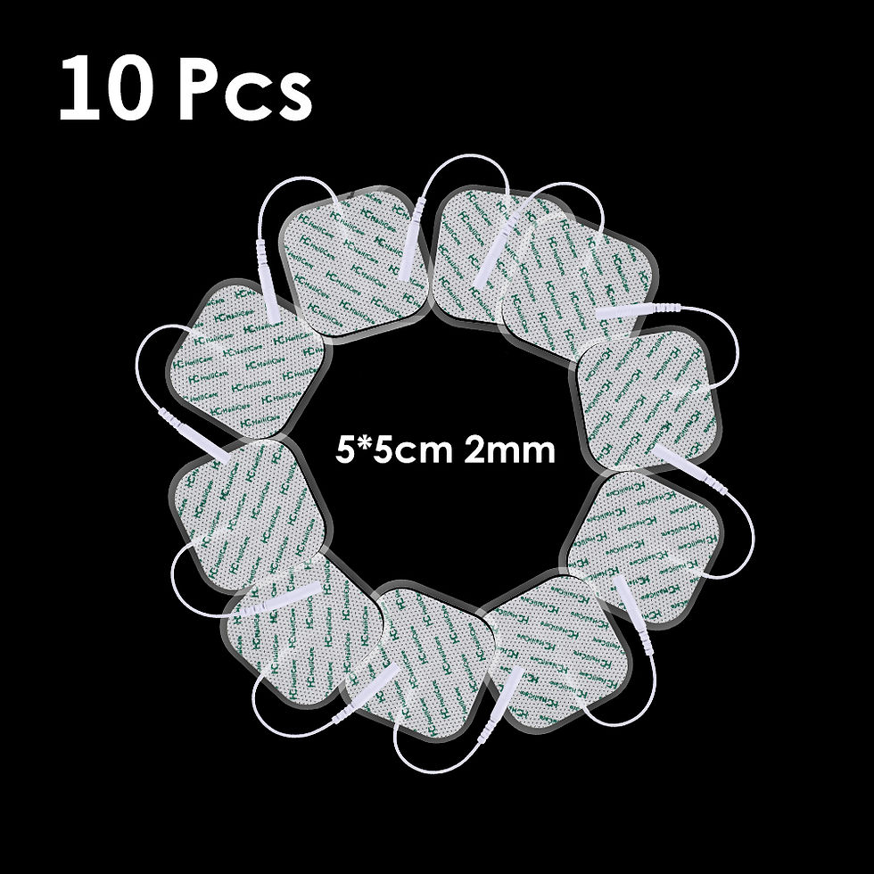 Thumbnail: Hailicare 2.0mm Plug Electrode Pads Reusable Tens Acupuncture Self Adhesive Gel 