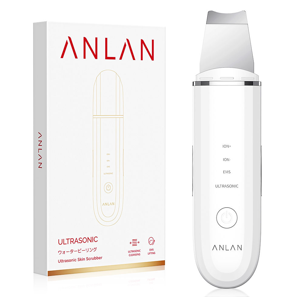 Thumbnail: ANLAN Ultrasonic Skin Scrubber Facial Pore Cleansing Spatula Microcurrent Facial