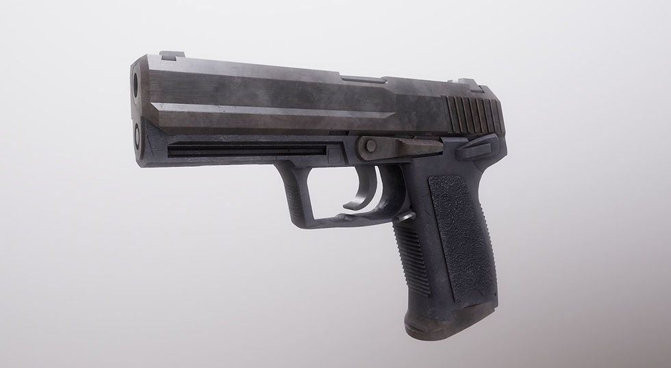 Thumbnail: Pistol Set 2 Rigged PBR 3d model