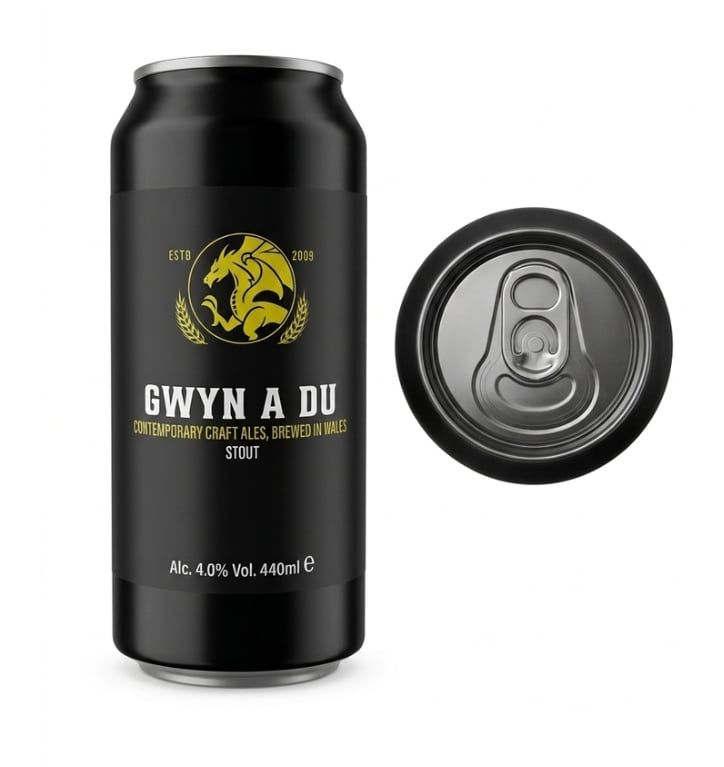 Monty’s Brewery Gwyn A Du Gluten-Free Nitro Stout
(440ml) 4%