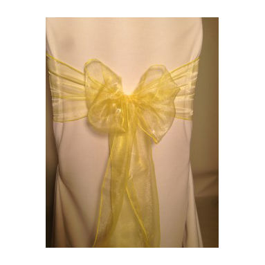Thumbnail: ORGANZA SASHES - PURPLE, WHITE & YELLOW