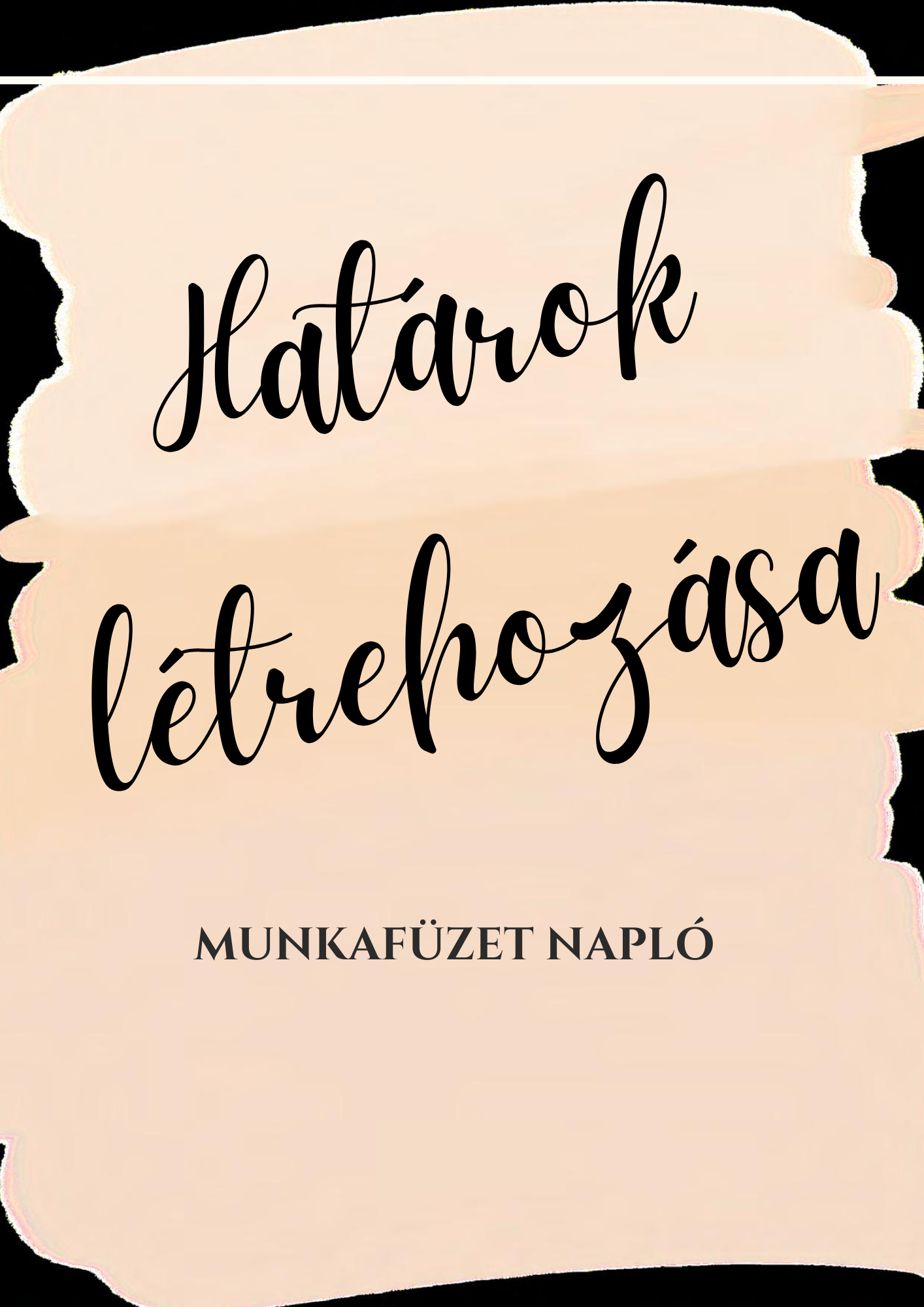 Határok létrehozása munkafüzet napló