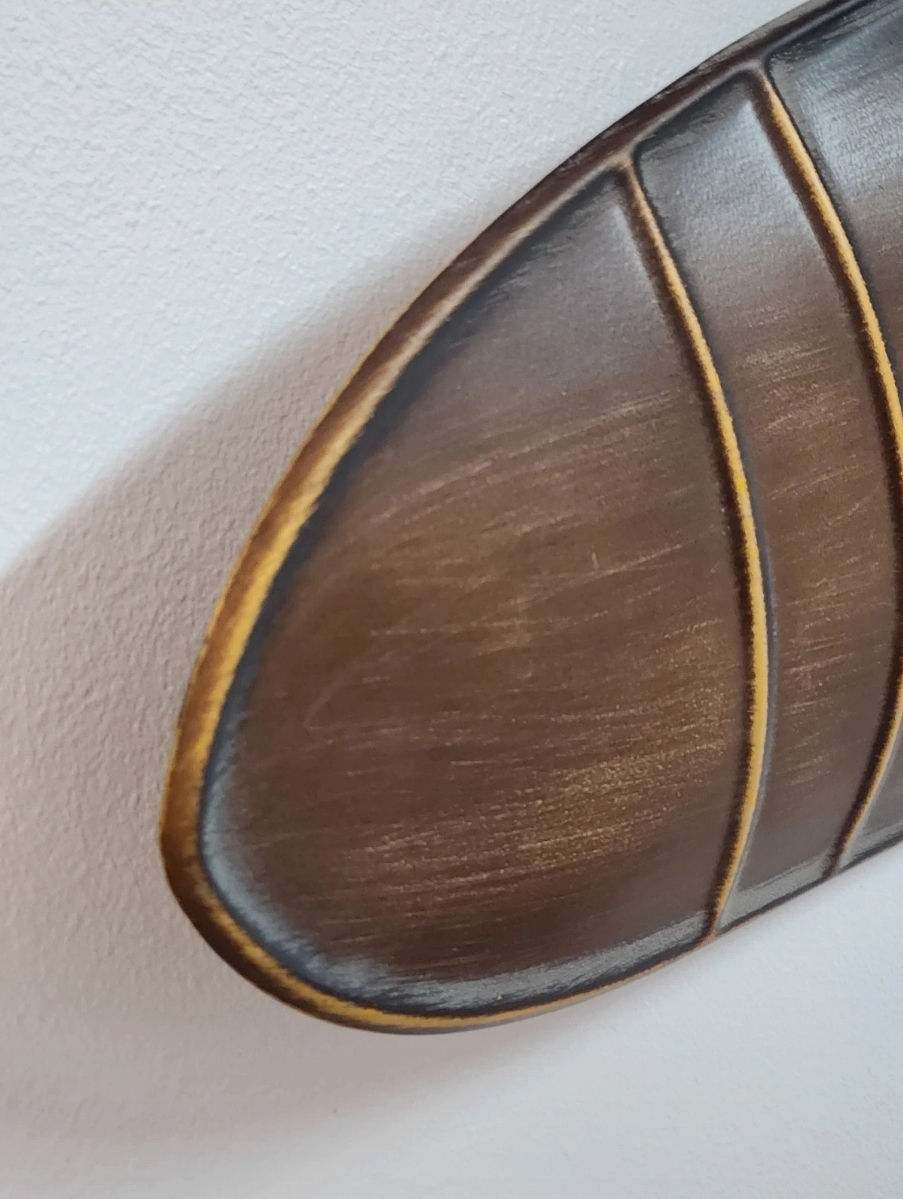 Miniature : Horloge hélice d’avion XXL métal marron