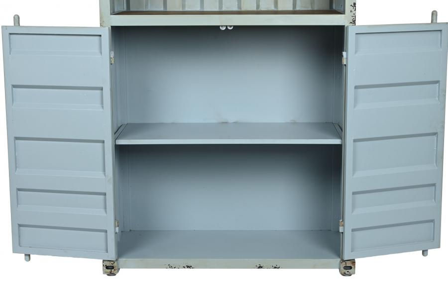Miniature : Meuble armoire étagère style container 169 cmX87X44