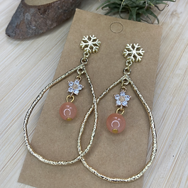 Boucles d’oreilles « goutte brillante »