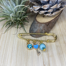 Broche « Azul » - Doré
