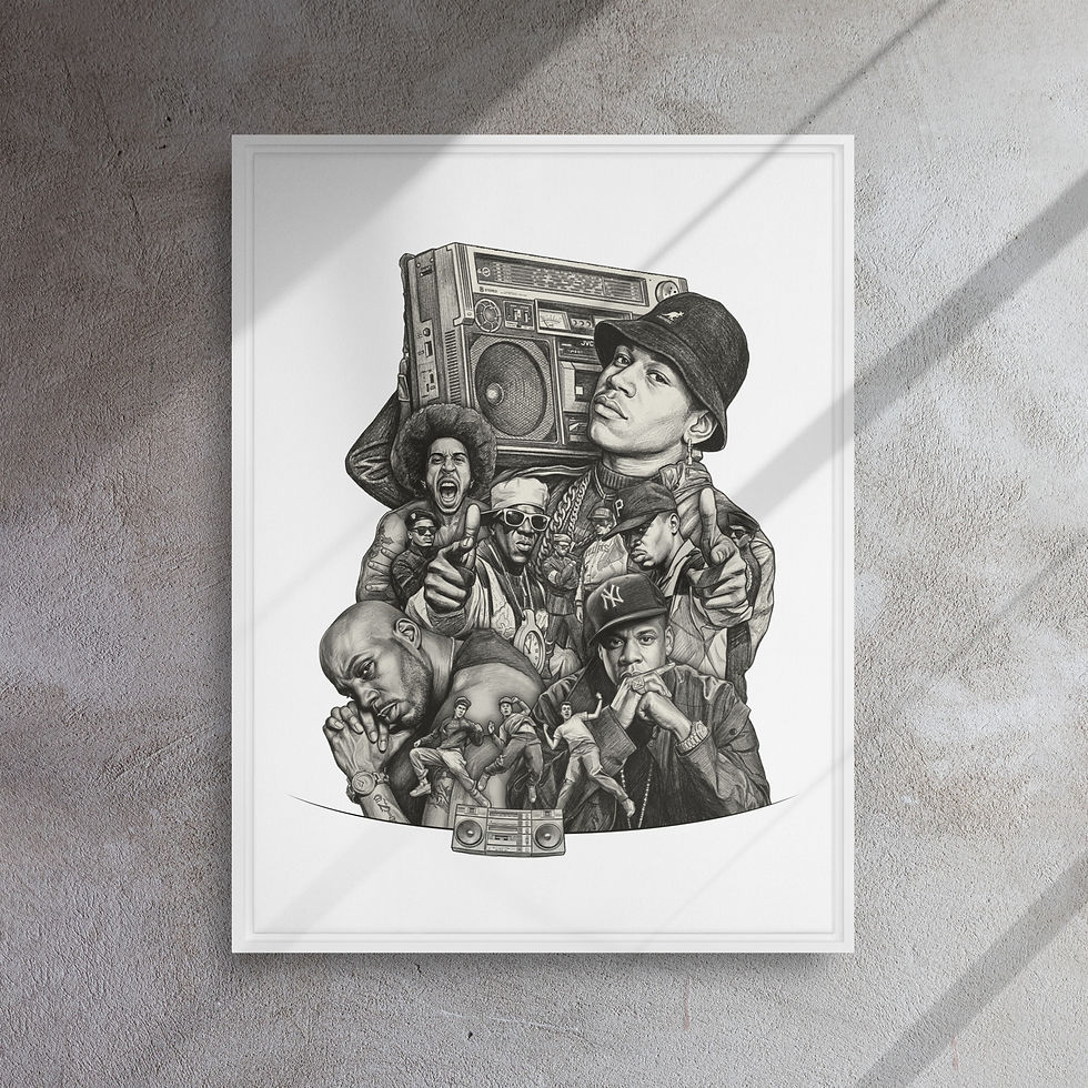 Thumbnail: Def Jam Hip Hop Hall of Fame - Framed canvas