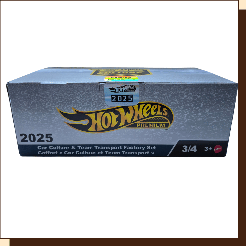 Hot Wheels Premium Car Culture en Team Transport 2025 Factory Set 3 HJV98-979Q - voorkant verpakking