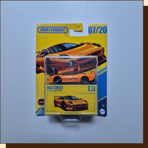Thumbnail: Oranje Matchbox auto opgeleid 07/20, Hot Wheels Drift-N Break #183/250 uit 2025.