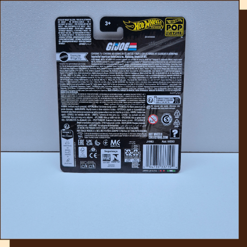 Thumbnail: Achterkant verpakking Hot Wheels Premium Pop Culture G.I. Joe Cobra H.I.S.S.