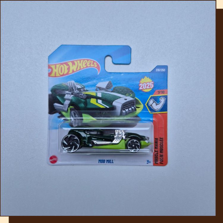 Groene Hot Wheels Mod Mill 2025 - Nieuw in de verpakking – Muscle Mania serie – Verzamelnummer 218/250