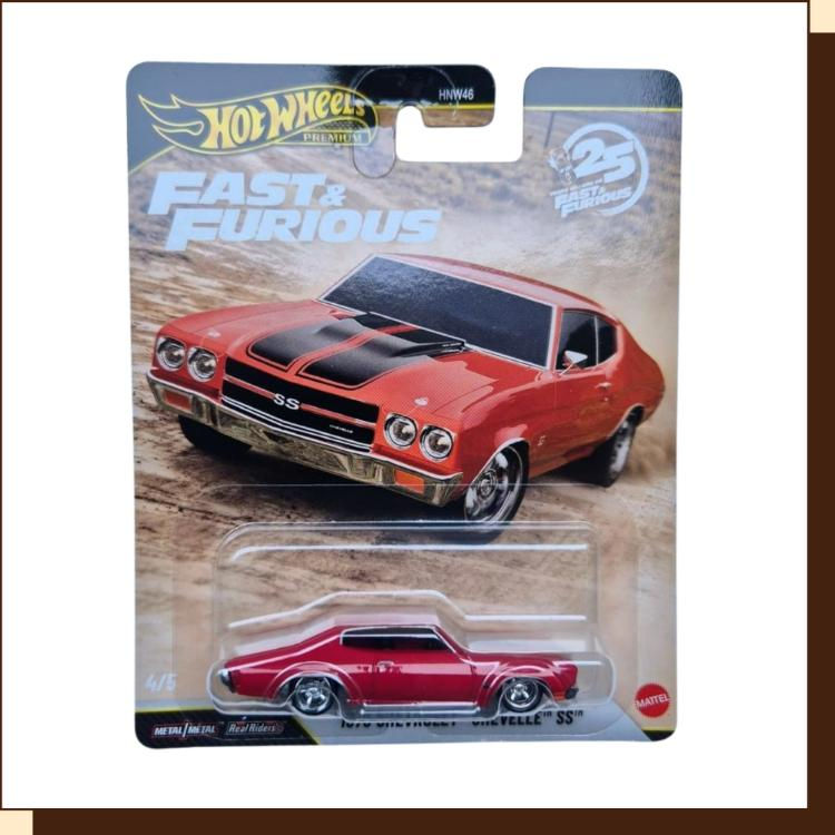 Rode Hot Wheels Premium 1970 Chevrolet Chevelle SS 1:64 – Fast & Furious 4/5 – JHW73