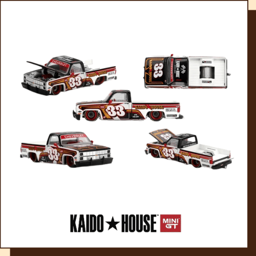 Chevrolet Silverado Kaido Intimidator V1 1980 met KAIDO HOUSE- en Chevrolet-livery
