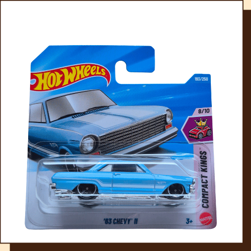 Hot Wheels '63 Chevy II 193 van 250 uit 2026 in originele verpakking - voorkant verpakking
