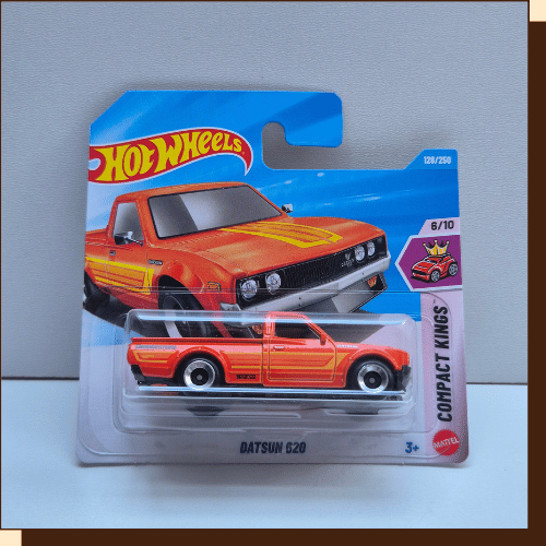 Hot Wheels Datsun 620 128 van 250 uit 2026 in originele blisterverpakking
