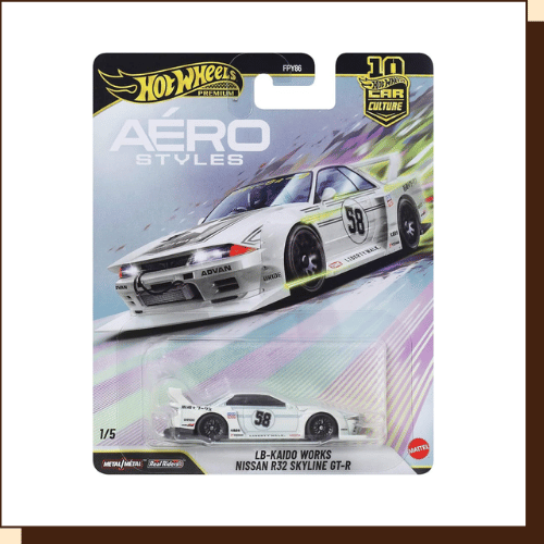 Hot Wheels LB-Kaido Works Nissan R32 Skyline GT-R 1 van 5 uit de Aerostyles-serie