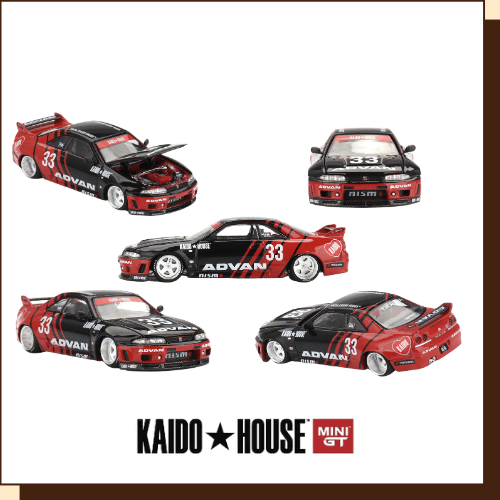 KAIDO HOUSE x MINI GT Nissan Skyline GT-R R33 ADVAN in schaal 1:64