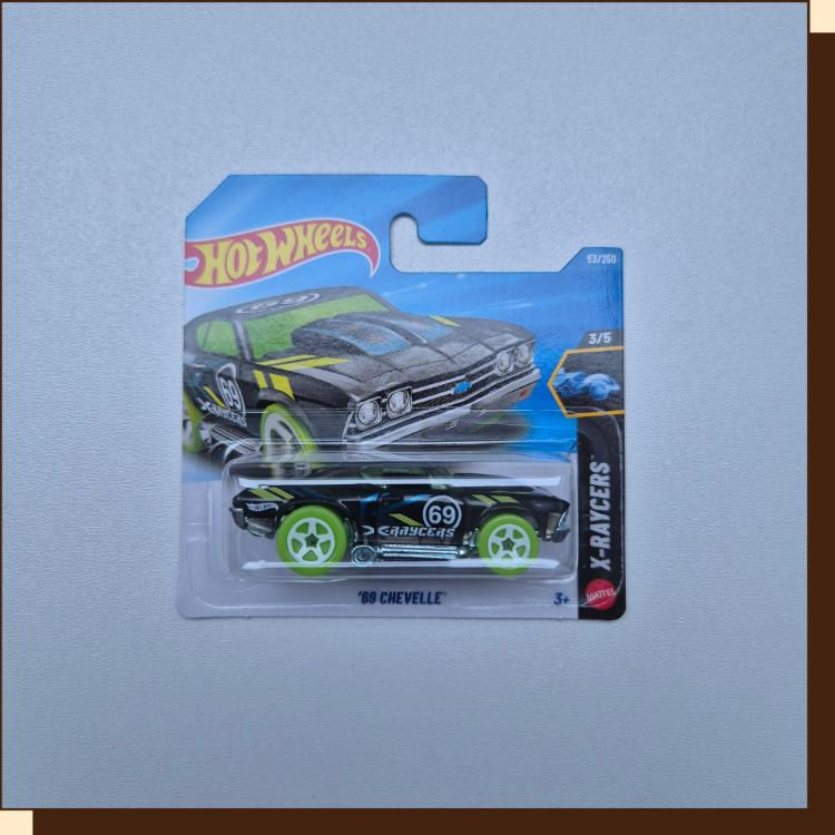 Zwarte Hot Wheels '69 Chevelle 2026 - Nieuw in de verpakking – X-Raycers serie – Verzamelnummer 053/250
