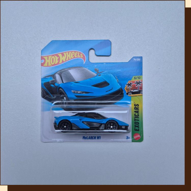 Blauwe Hot Wheels McLaren W1 2026 - Nieuw in de verpakking – Exoticars serie – Verzamelnummer 074/250