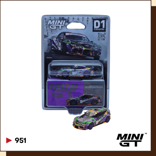 MINI GT Toyota GR Supra KUHL D1GP Evangelion Racing #951 met blisterverpakking