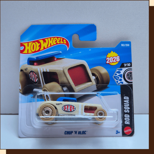 Thumbnail: Hot Wheels Chop 'N Bloc 182 van 250 uit 2026 in originele blisterverpakking