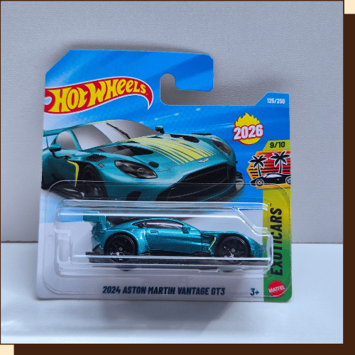 Hot Wheels 2024 Aston Martin Vantage GT3 125 van 250 uit 2026 in originele verpakking zonder bewerkingen