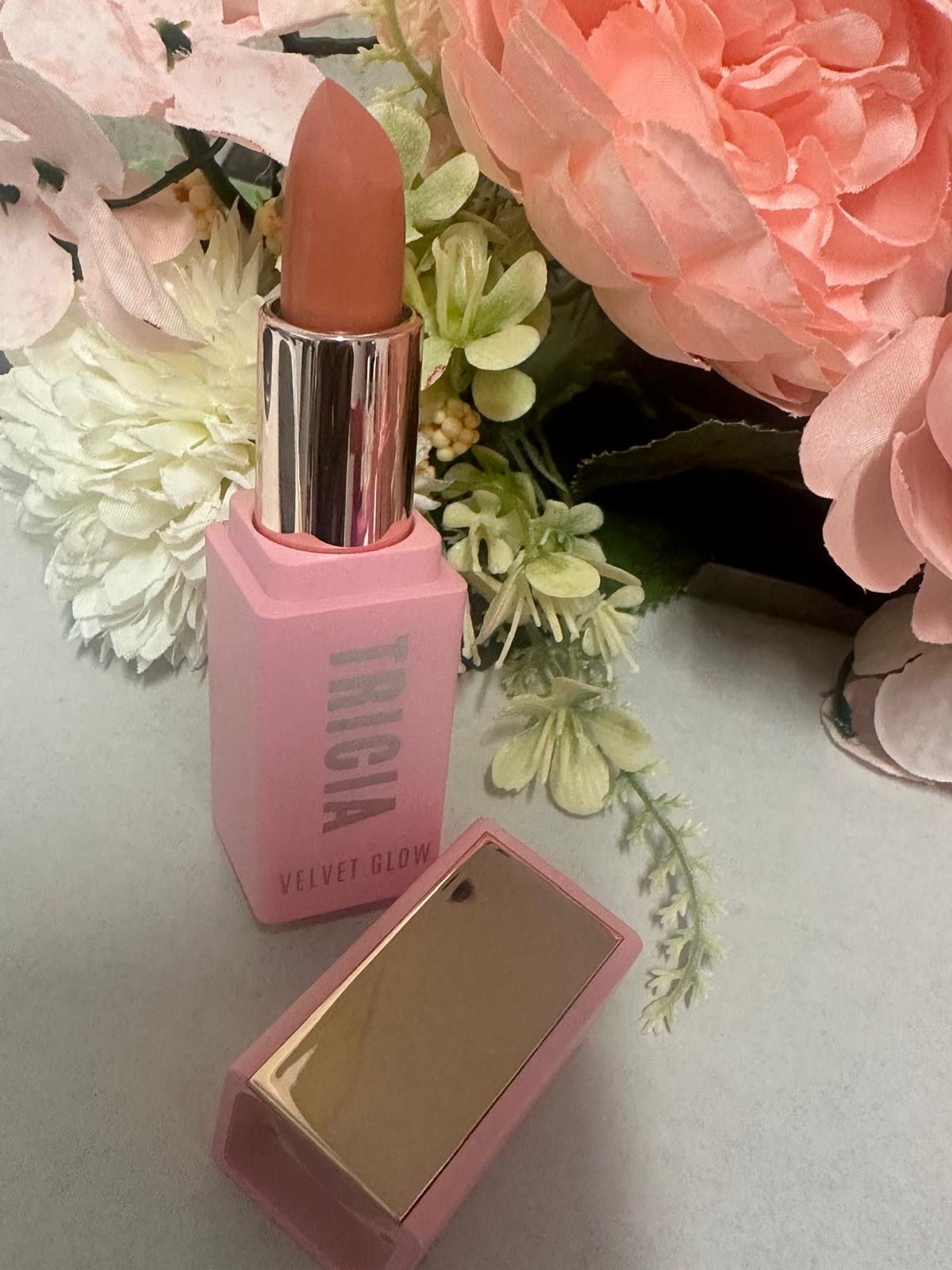 Velvet Glow Waterproof Lipstick (Built-in Mirror) — Brunch