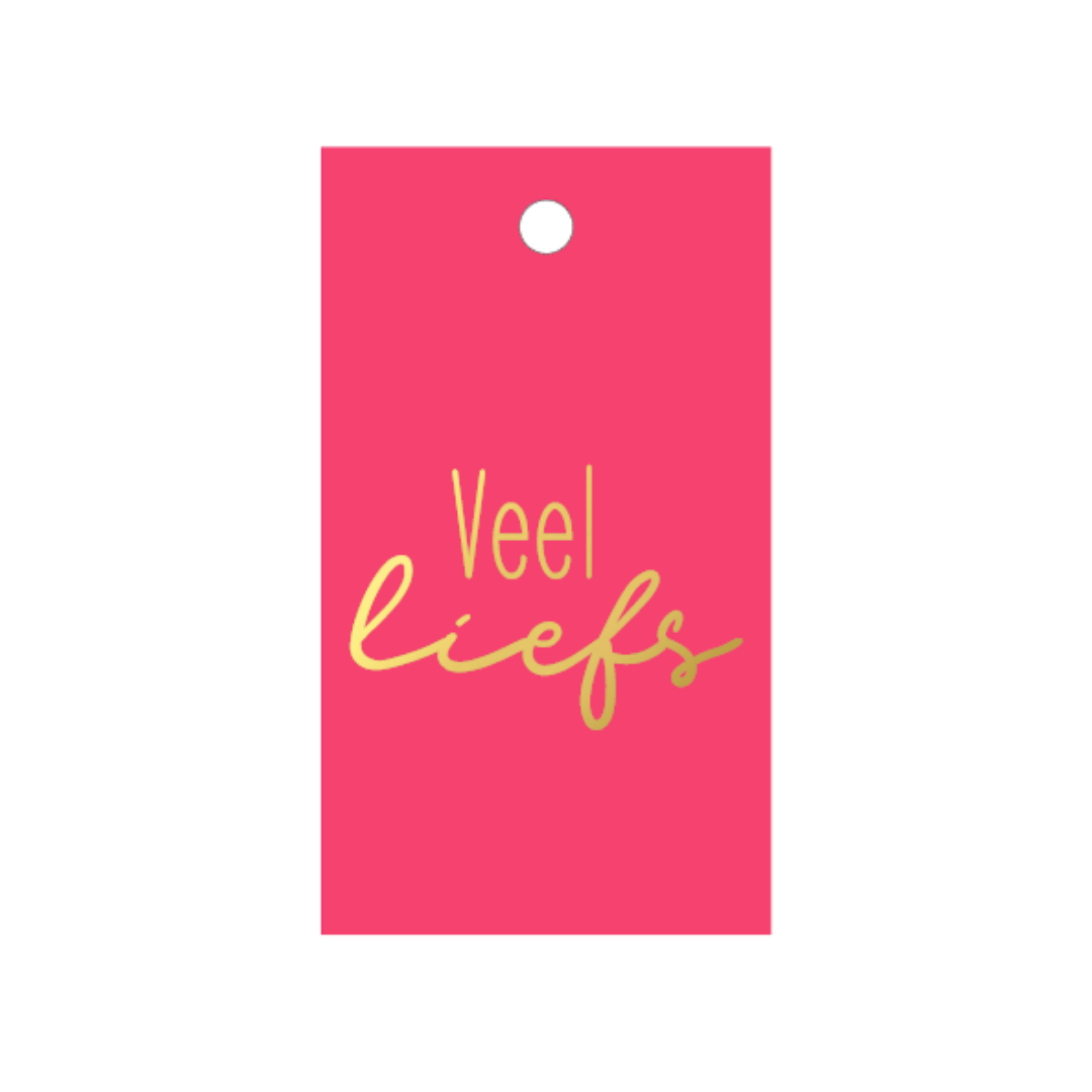 Cadeaulabel - Veel liefs
