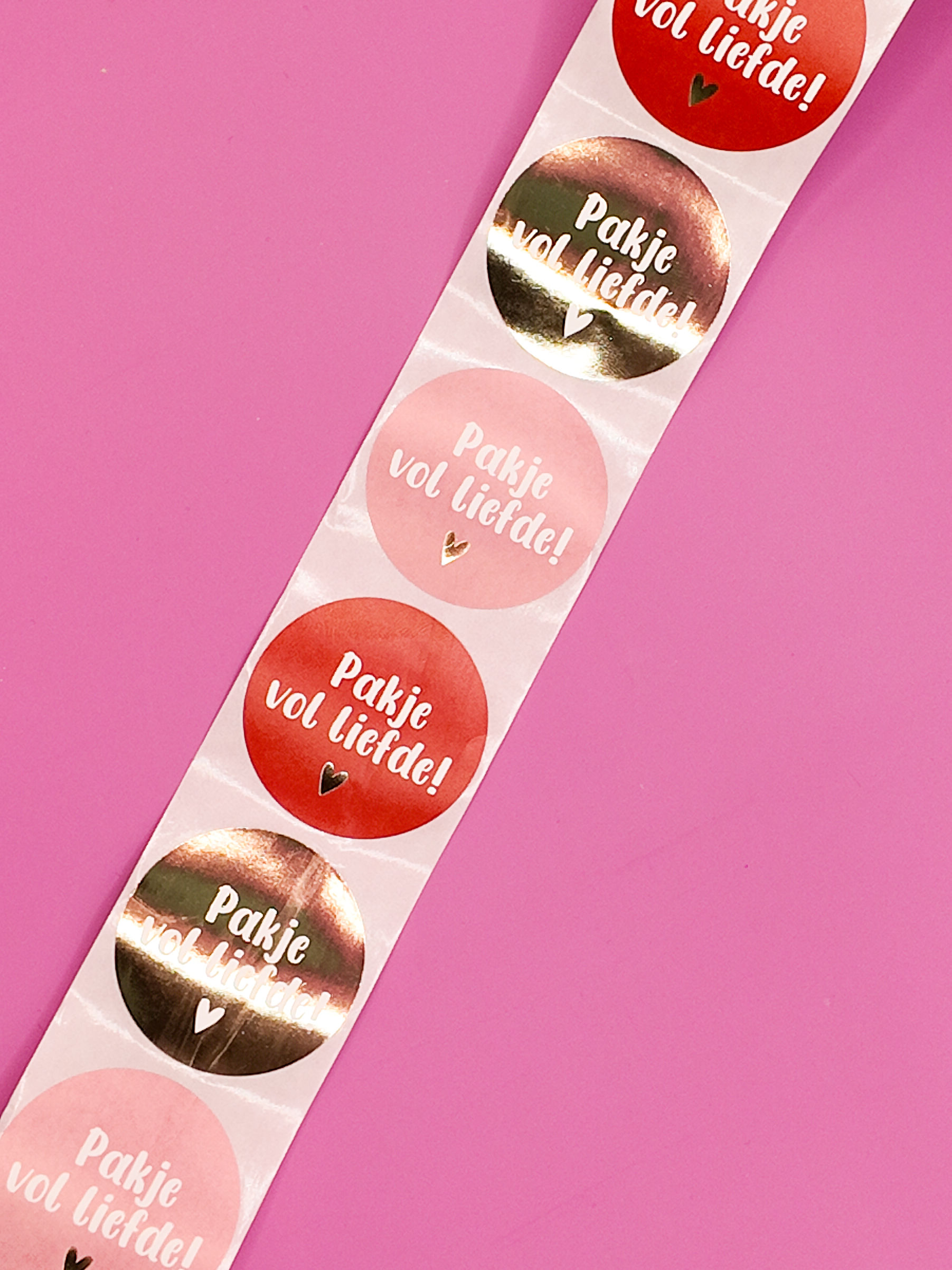 Stickers (per 6 stuks) - Pakje vol liefde!