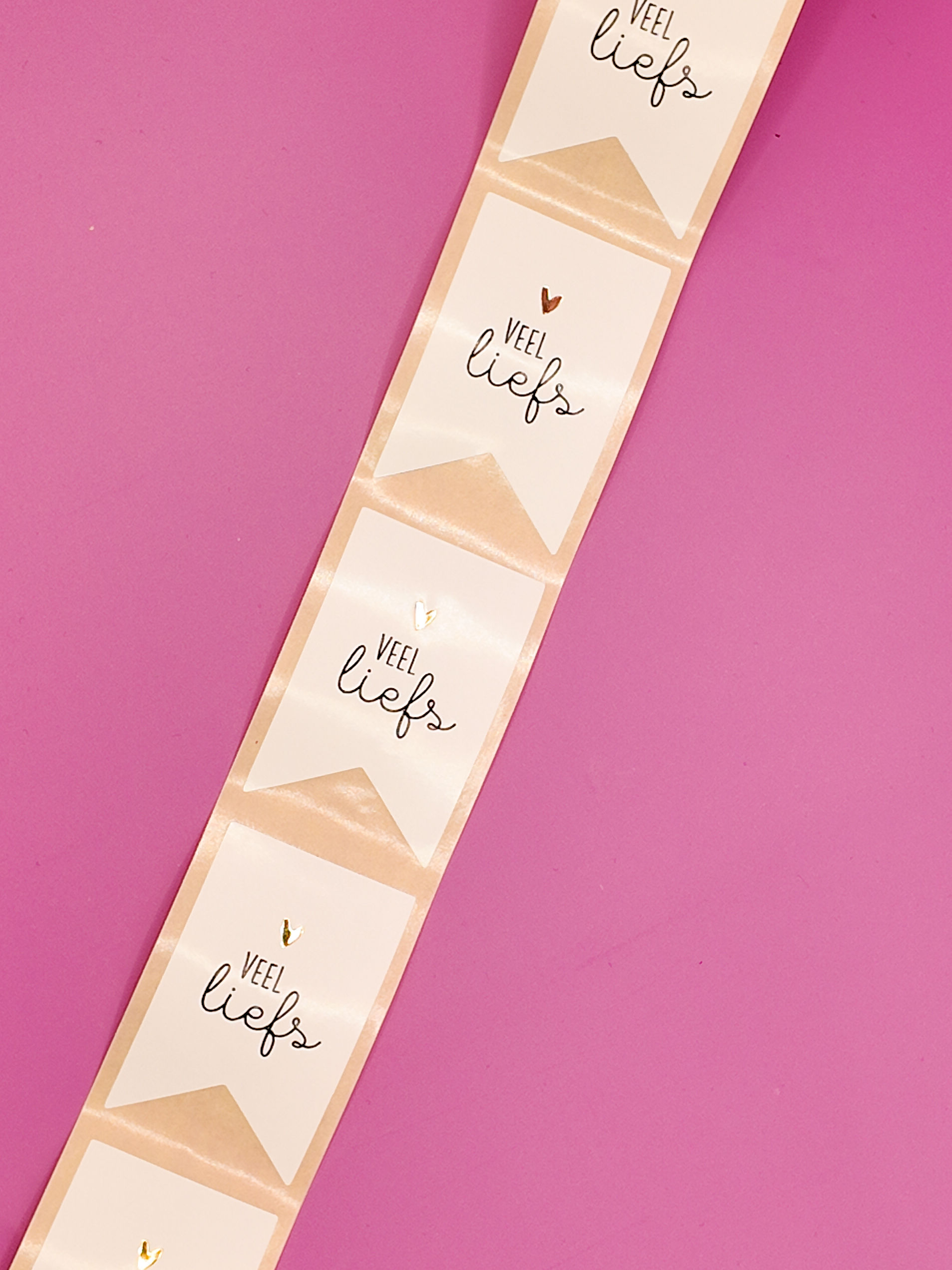 Stickers (per 4 stuks) - Veel liefs