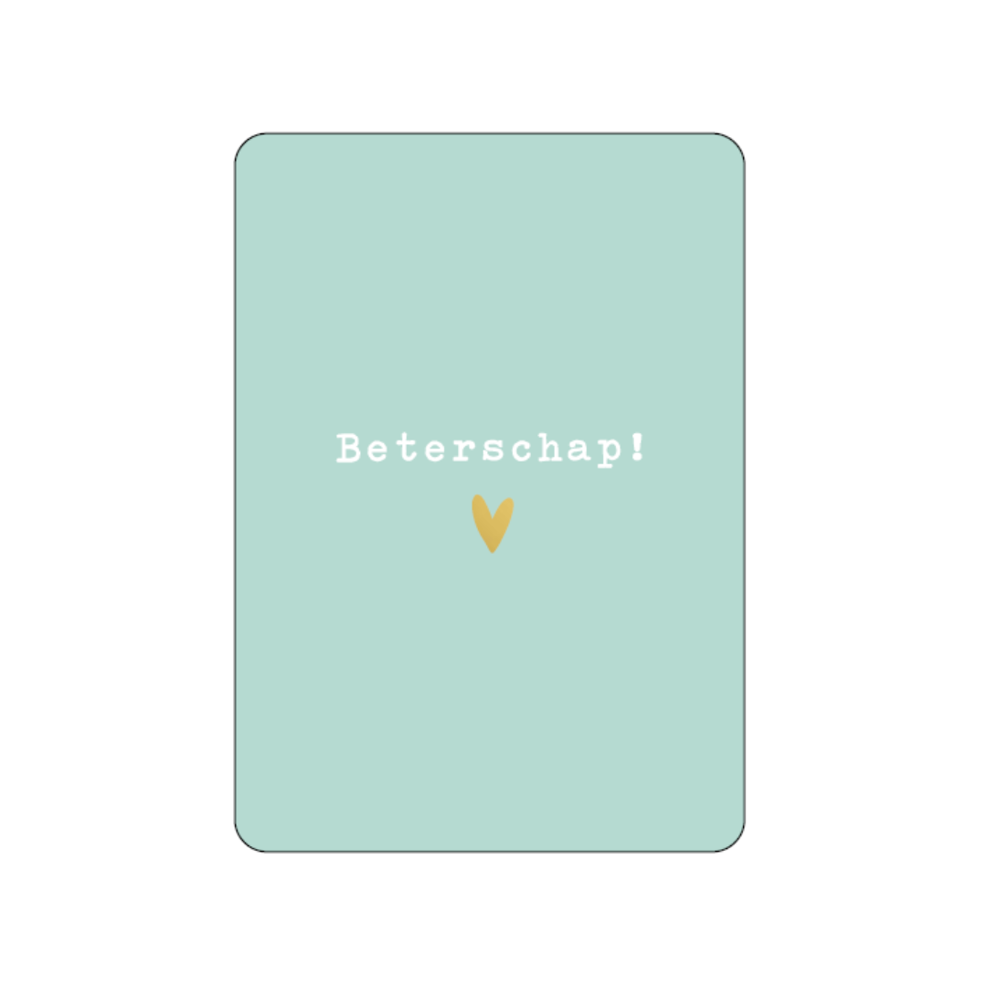 Cadeaukaartje A7 - Beterschap!