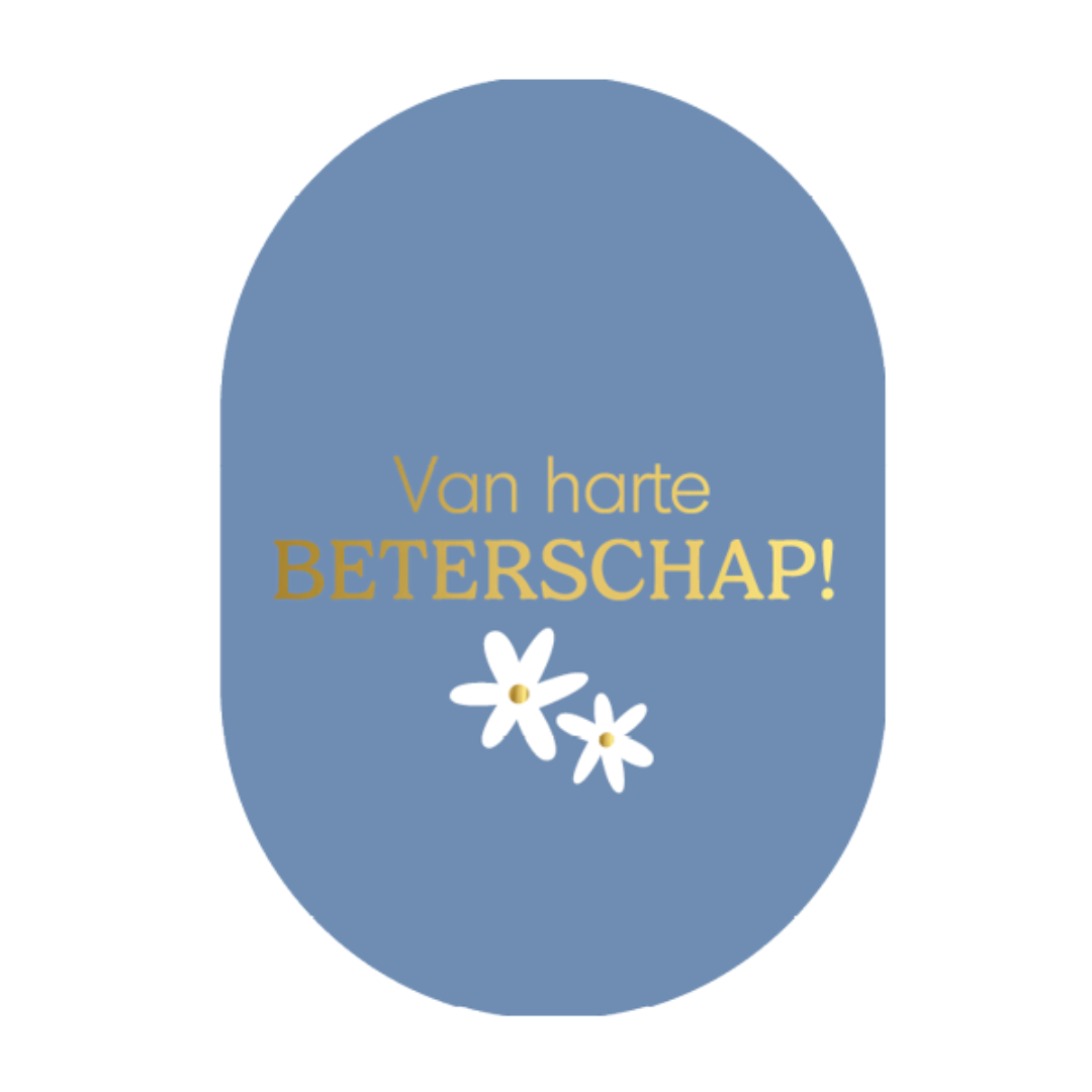 Ansichtkaart A6 ovaal - Beterschap
