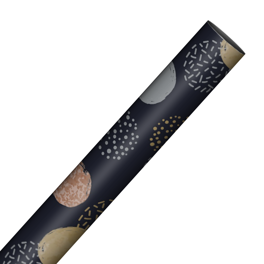 Cadeaupapier - Midnight Sparkle - 70 cm x 2 m