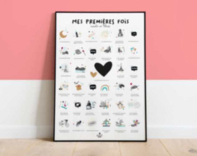 affiche mes premières fois version Paris avec tampon