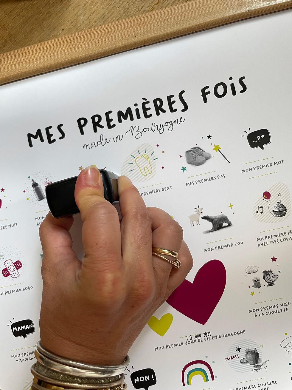 Miniature : Affiche mes premiere fois version Bourgogne