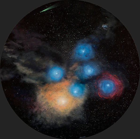 Антон Тотибадзе, космос, ультрафиолет / Anton Totibadze, cosmos, space, uv light