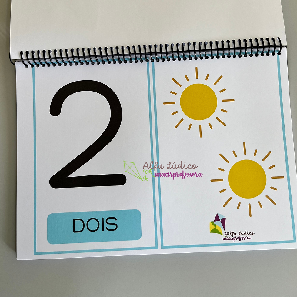 Caderno Números com ilustração até 20