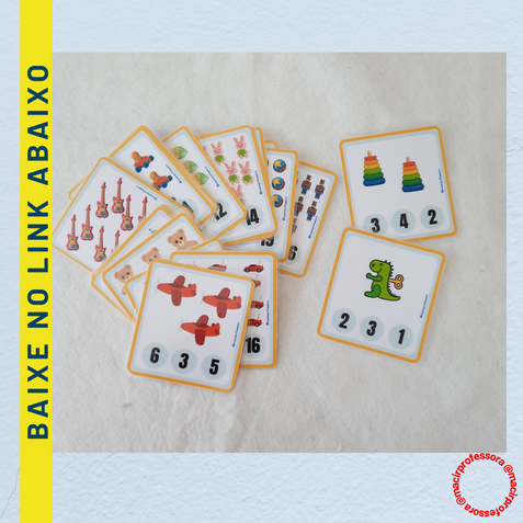 FICHAS PARA MARCAR A QUANTIDADE  CORRETA DE BRINQUEDOS