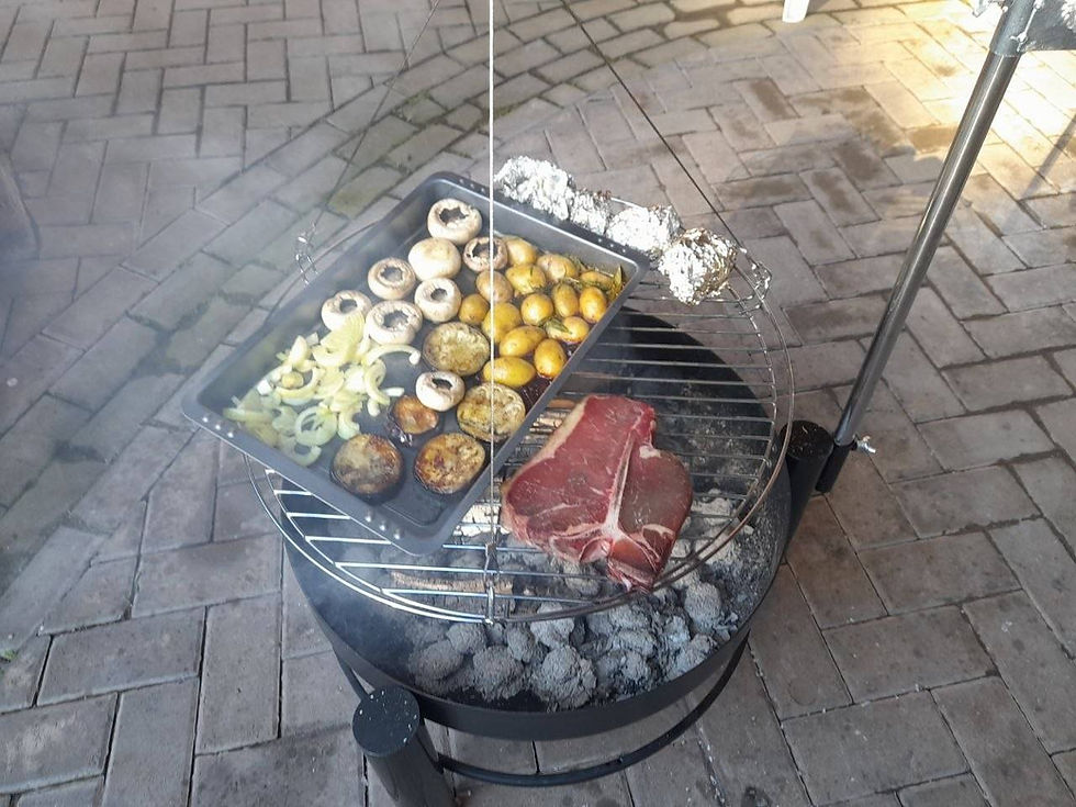 BBQ im Innenhof