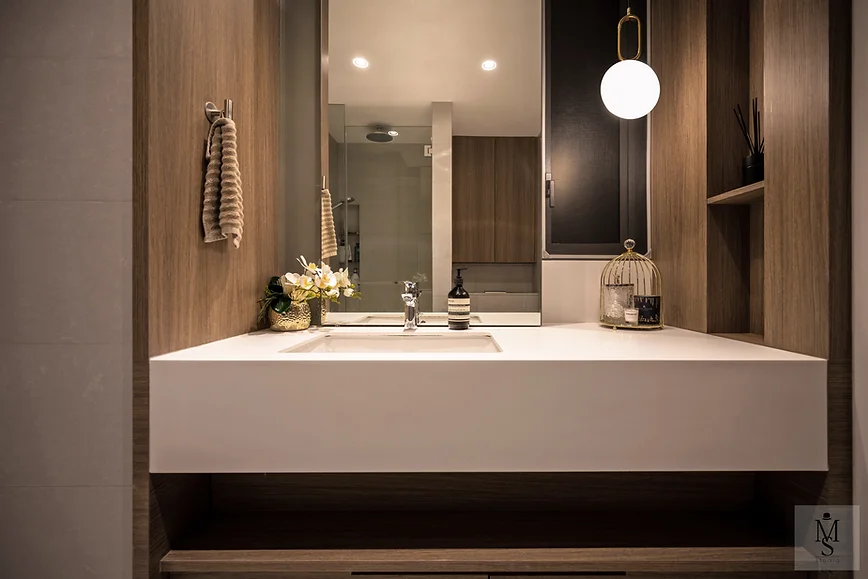 decorative elements with a monochromatic palette