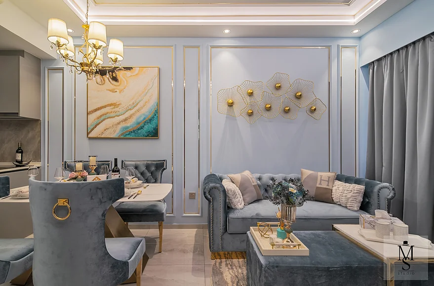modern victorian style living room