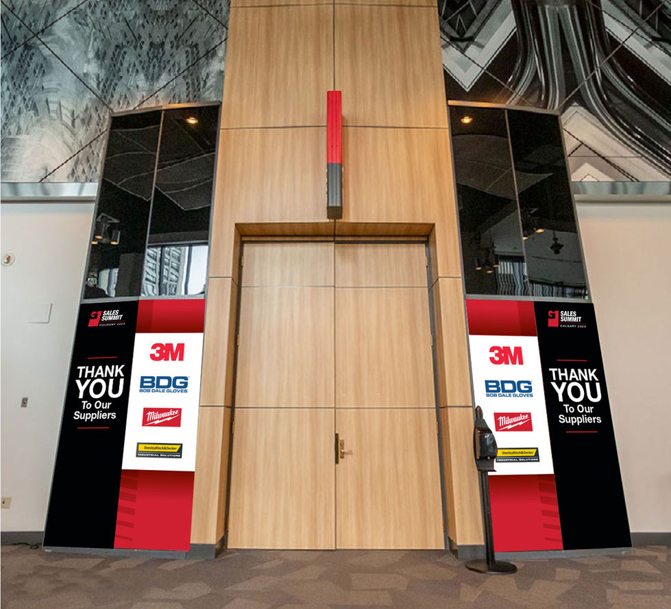 Grainger Sales Summit Entrance Banners